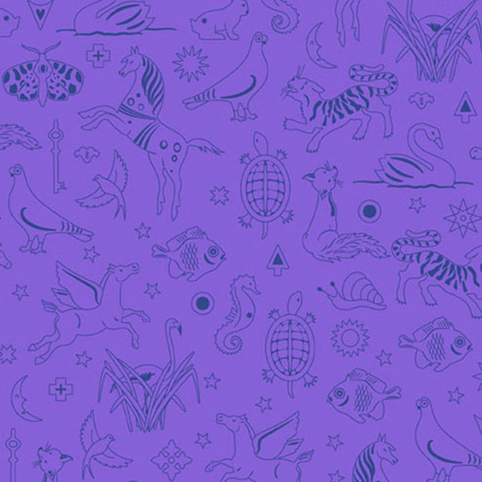 Sun Print 2025 by the 1/4 Yard - Iris