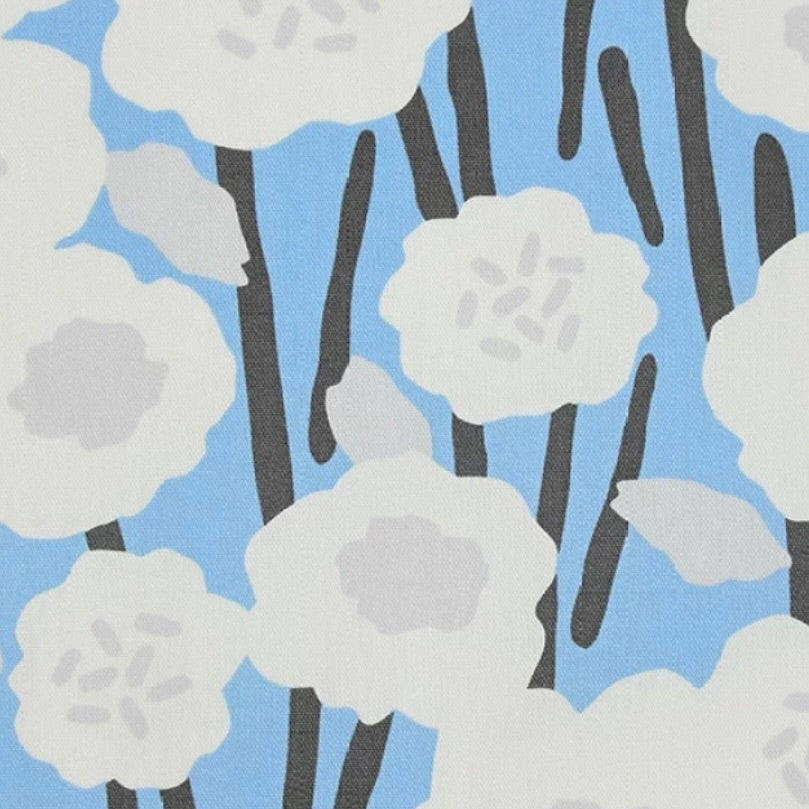 Kokka Picnic by the 1/4 Yard - Blue Flowers