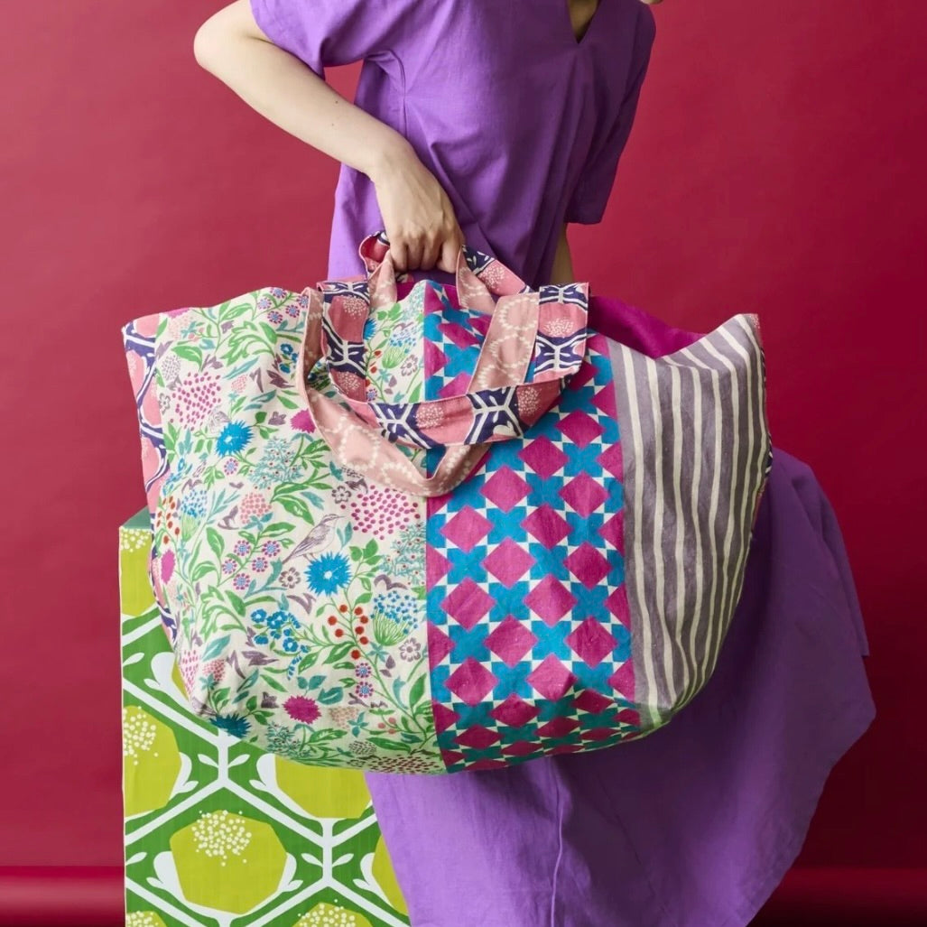 Echino And Canvas by the 1/4 Yard - Pink