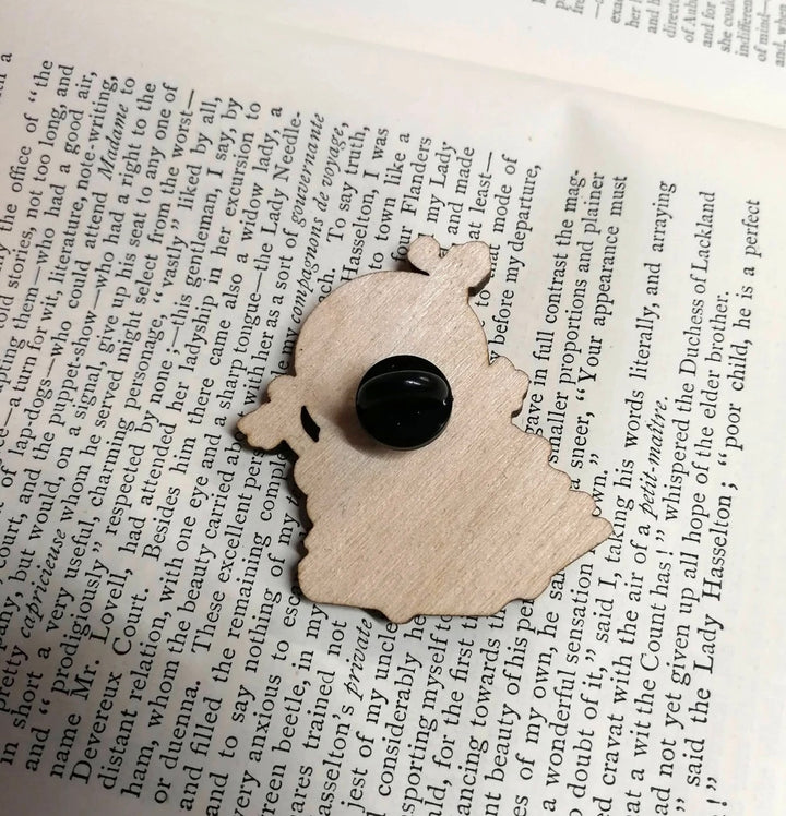 Solitude Robot Wooden Pin