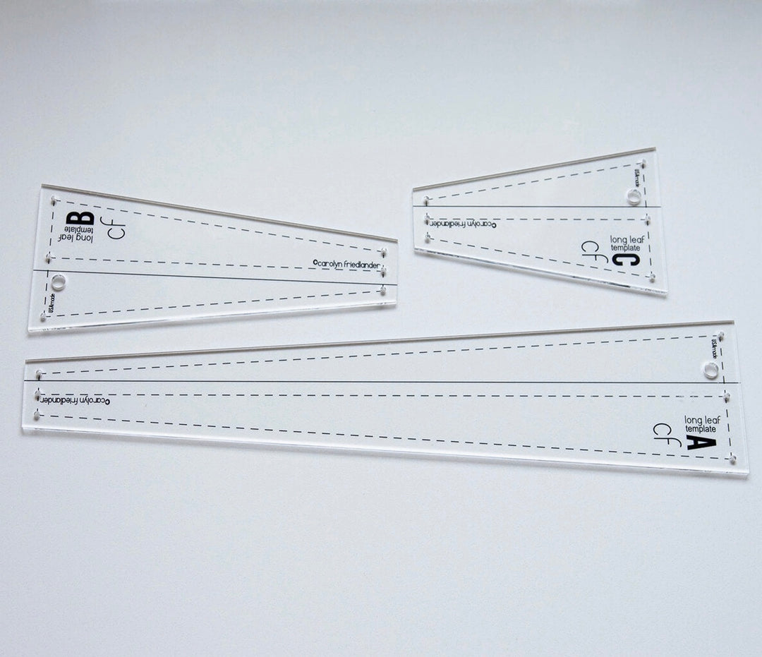 Long Leaf Acrylic Template Set
