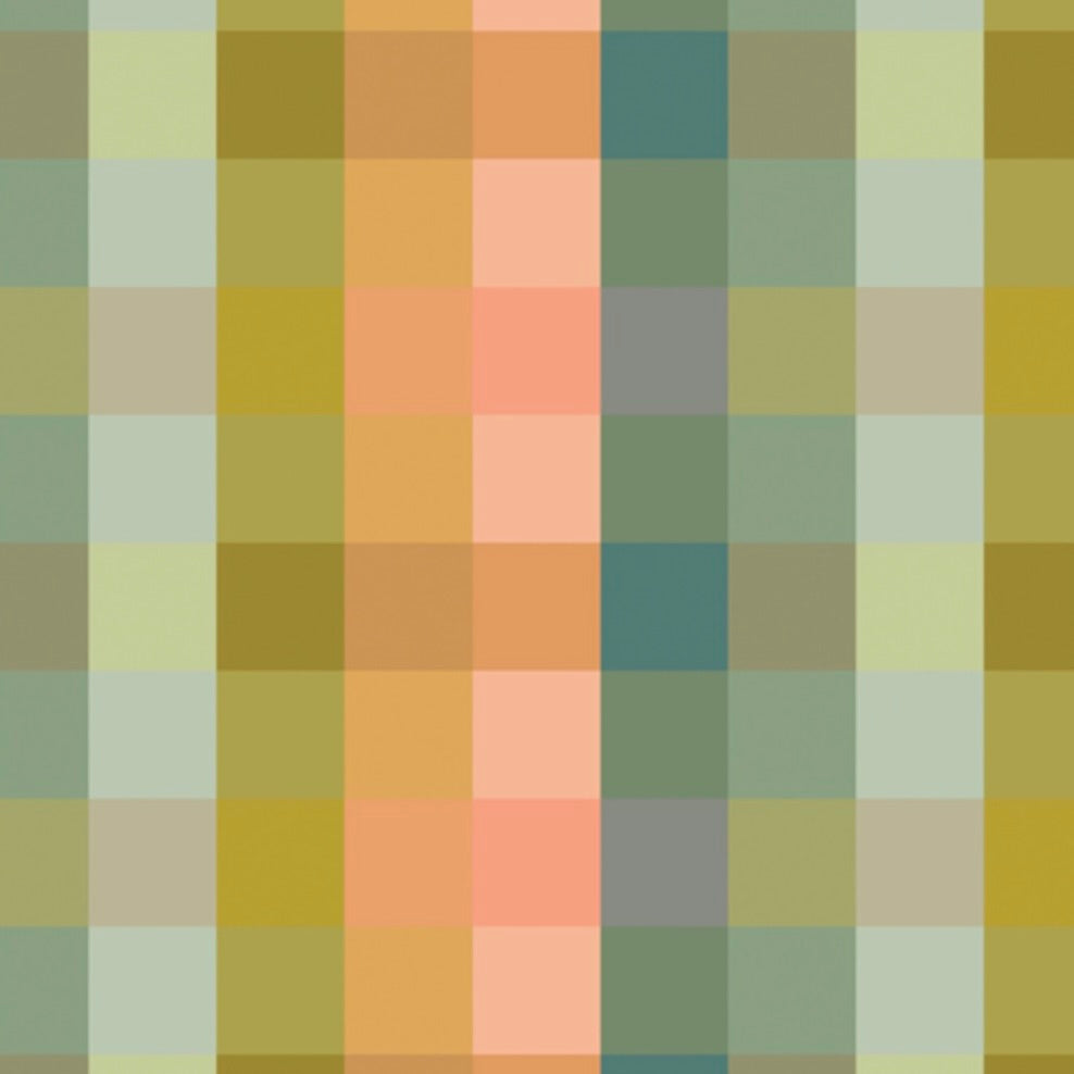 Slow Summer by the 1/4 Yard - Color Blocks Matcha