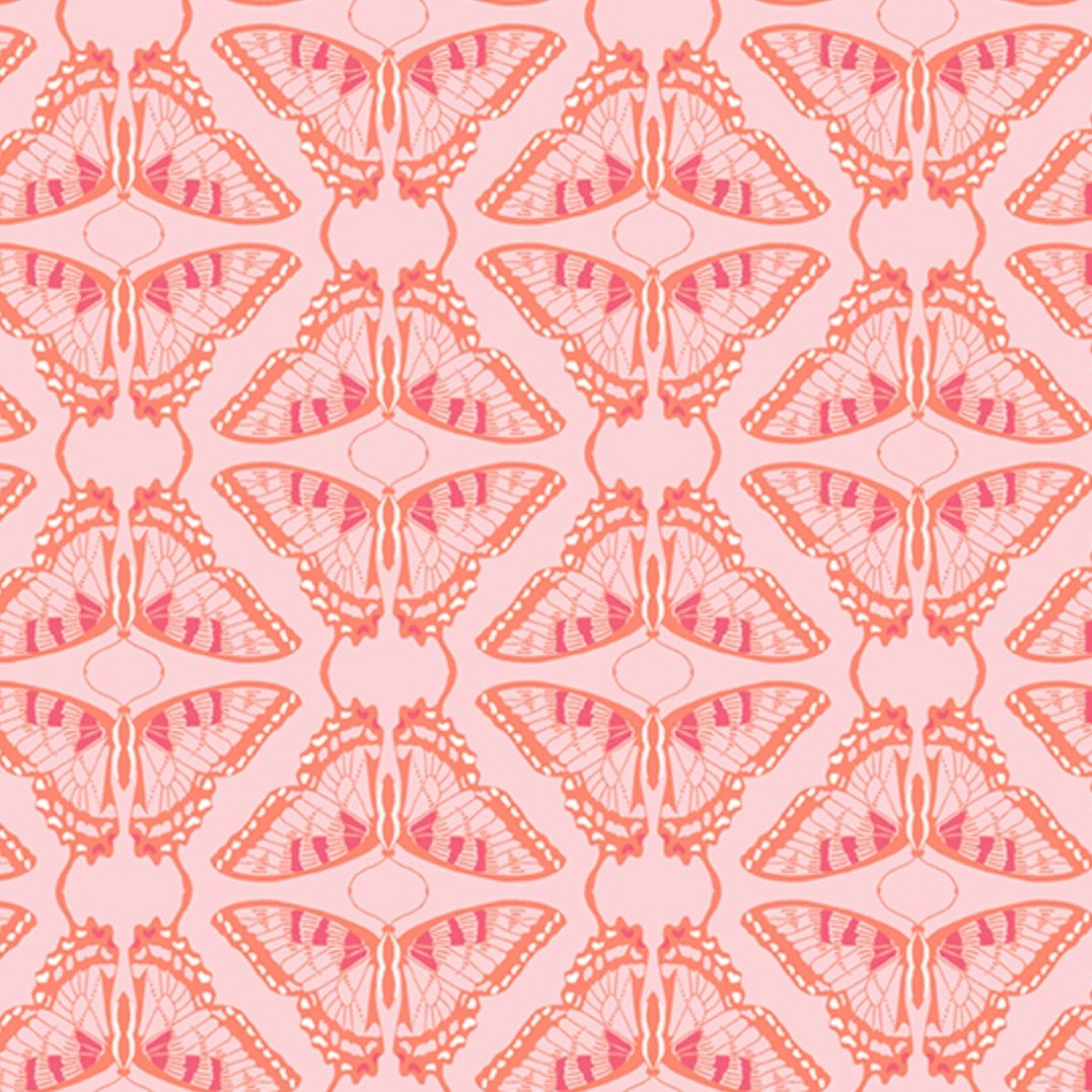 Flora and Fauna by the 1/4 Yard - Tonal Blush