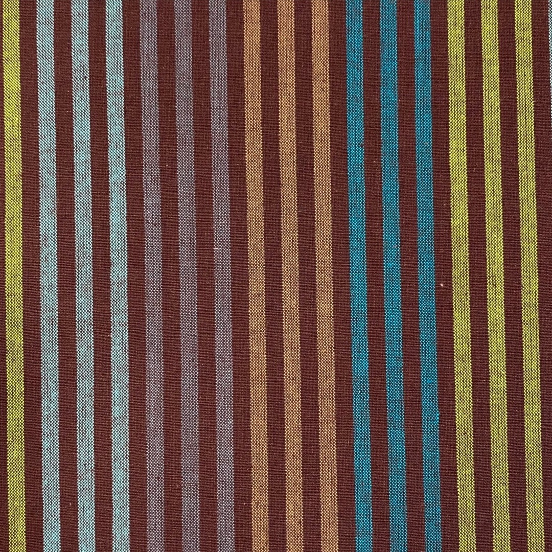 Cabana Stripe Woven Cotton by the 1/4 Yard - Lemon Grass