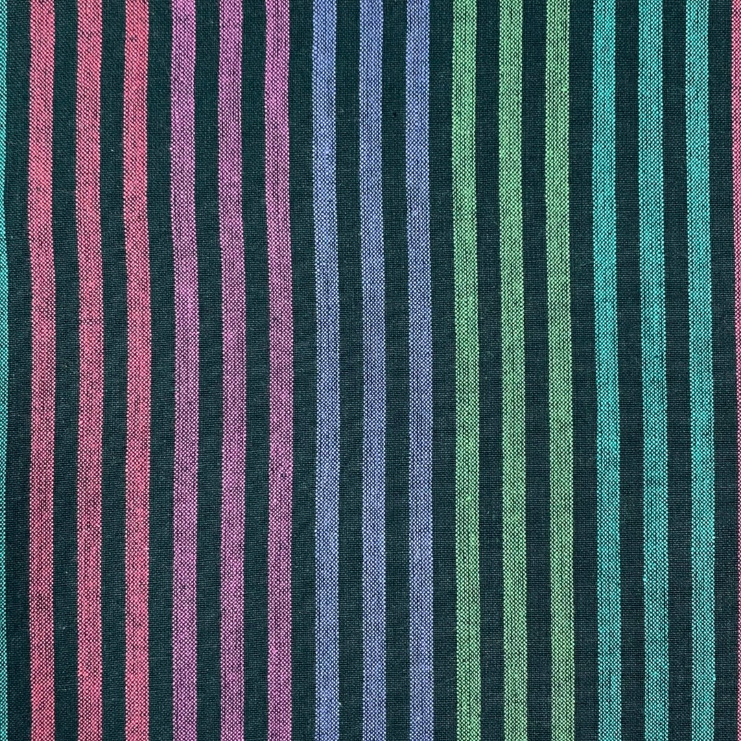 Cabana Stripe Woven Cotton by the 1/4 Yard - Aquamarine