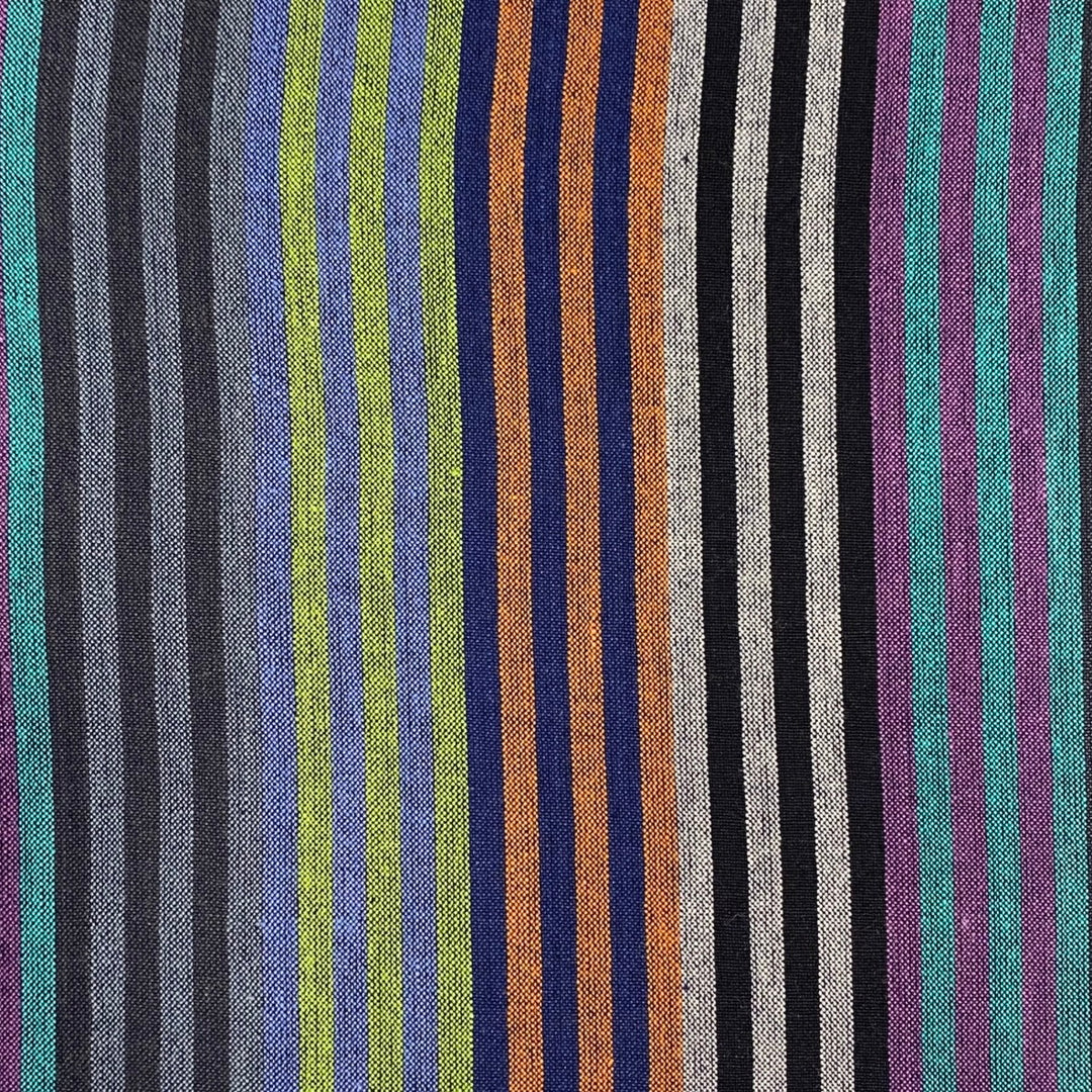 Cabana Stripe Woven Cotton by the 1/4 Yard - Orange