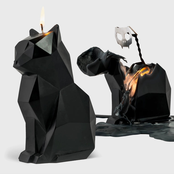 Pyropet Kisa Cat Skeleton Candle