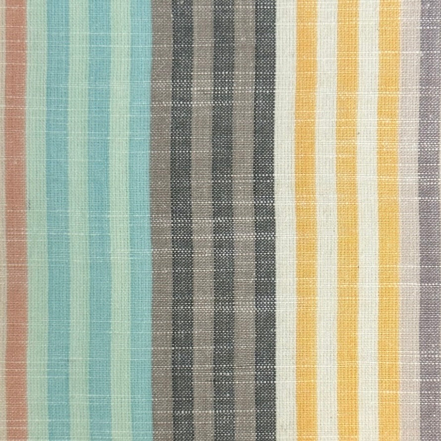Cabana Stripe Woven Cotton by the 1/4 Yard -Tart Orange