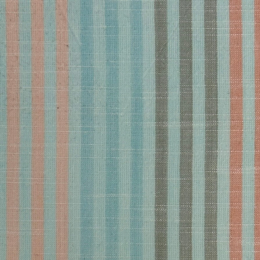 Cabana Stripe Woven Cotton by the 1/4 Yard -Tidewater