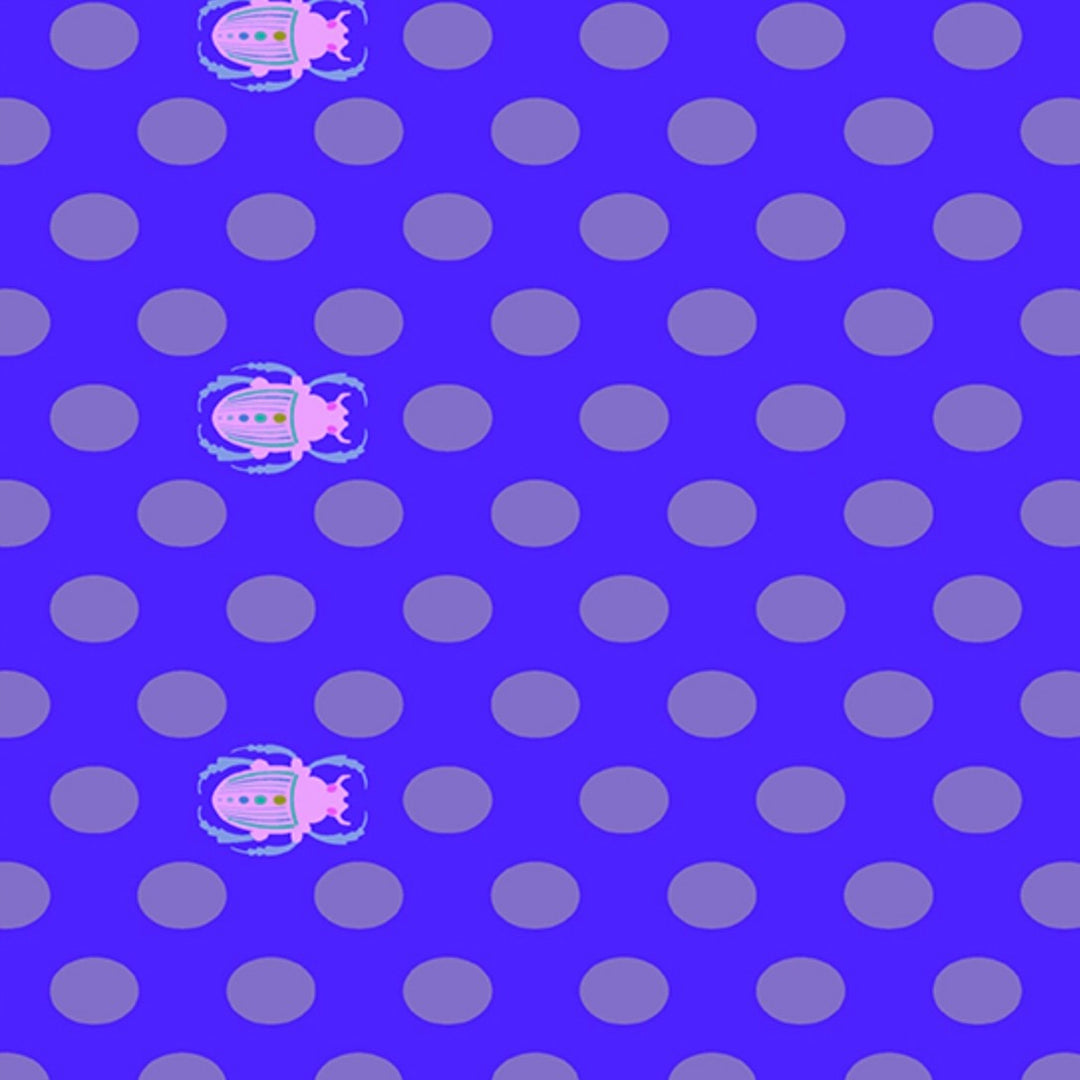 Scarab Dot by the 1/4 Yard - Bluejay
