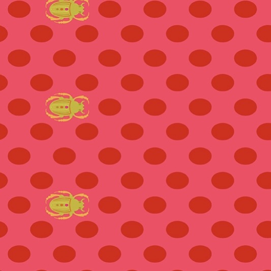 Scarab Dot by the 1/4 Yard - Cardinal