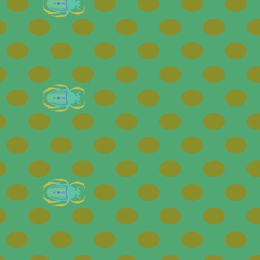 Scarab Dot by the 1/4 Yard - Grasshopper