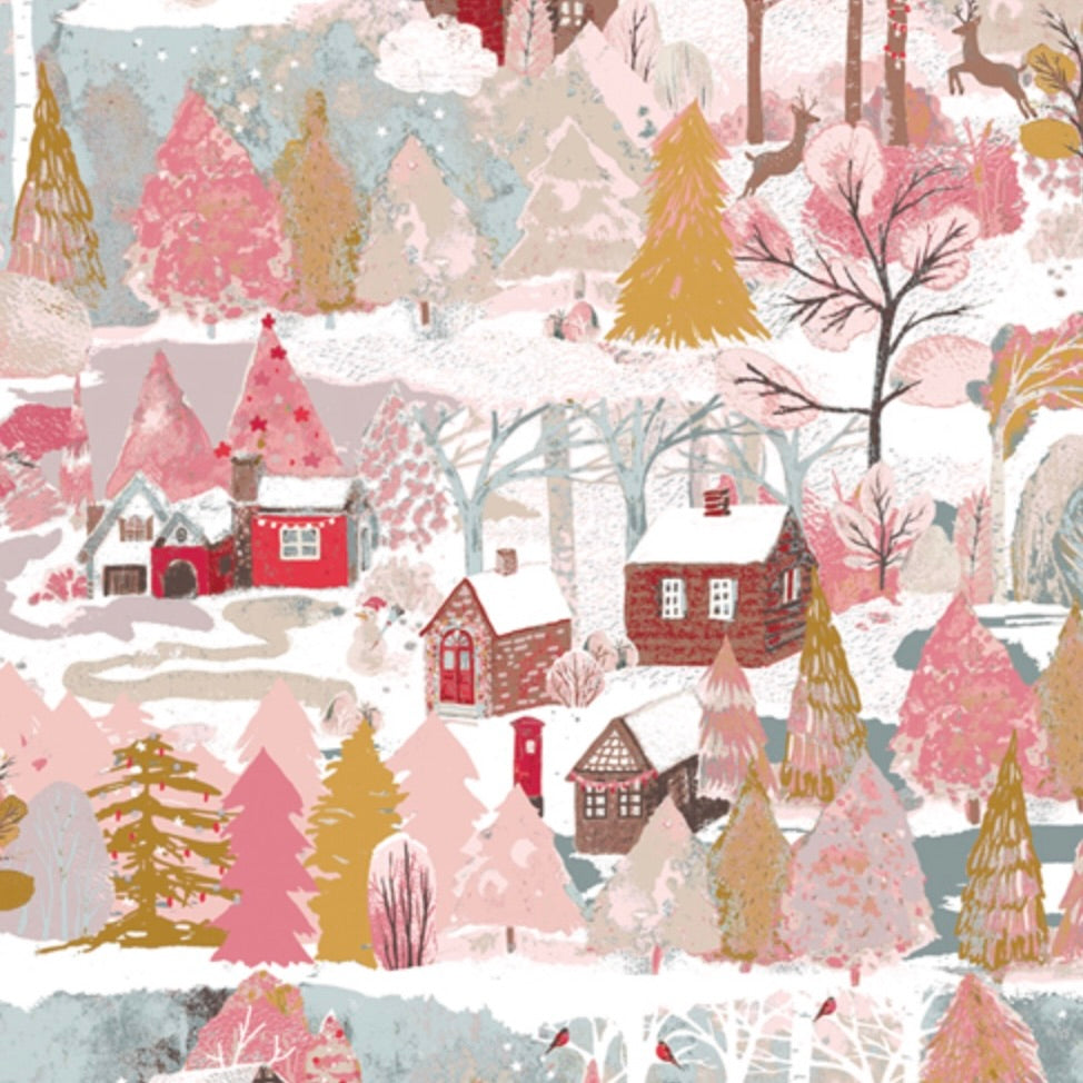 Adventale by the 1/4 Yard - Christmas Village