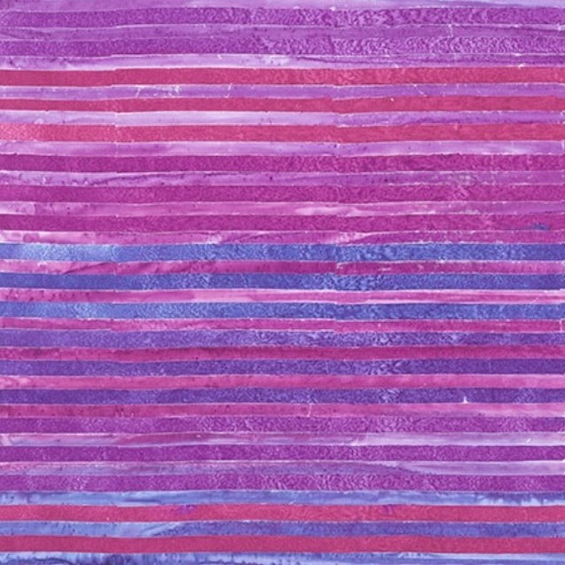 World of Stripes Batiks by the 1/4 Yard - Purple