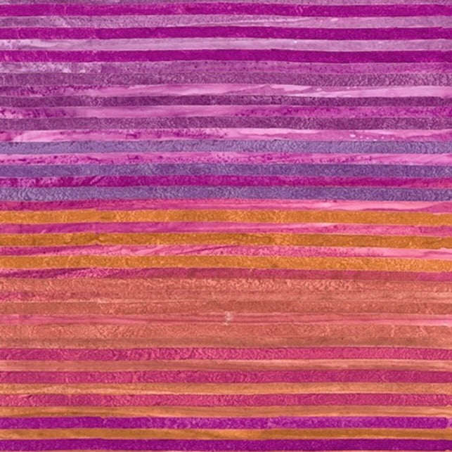 World of Stripes Batiks by the 1/4 Yard - Orchid