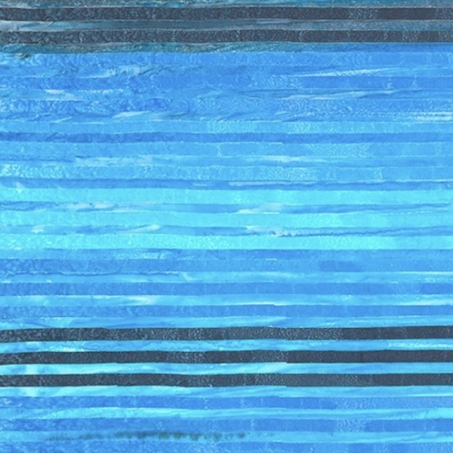 World of Stripes Batiks by the 1/4 Yard - Water