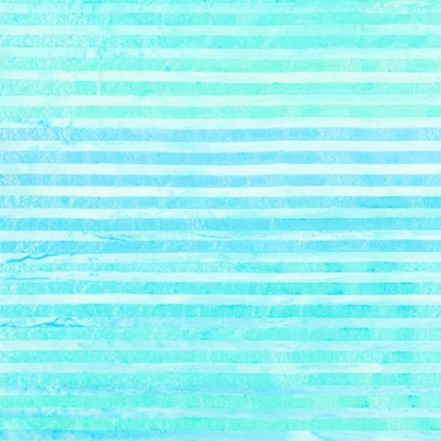 World of Stripes Batiks by the 1/4 Yard - Sea Glass