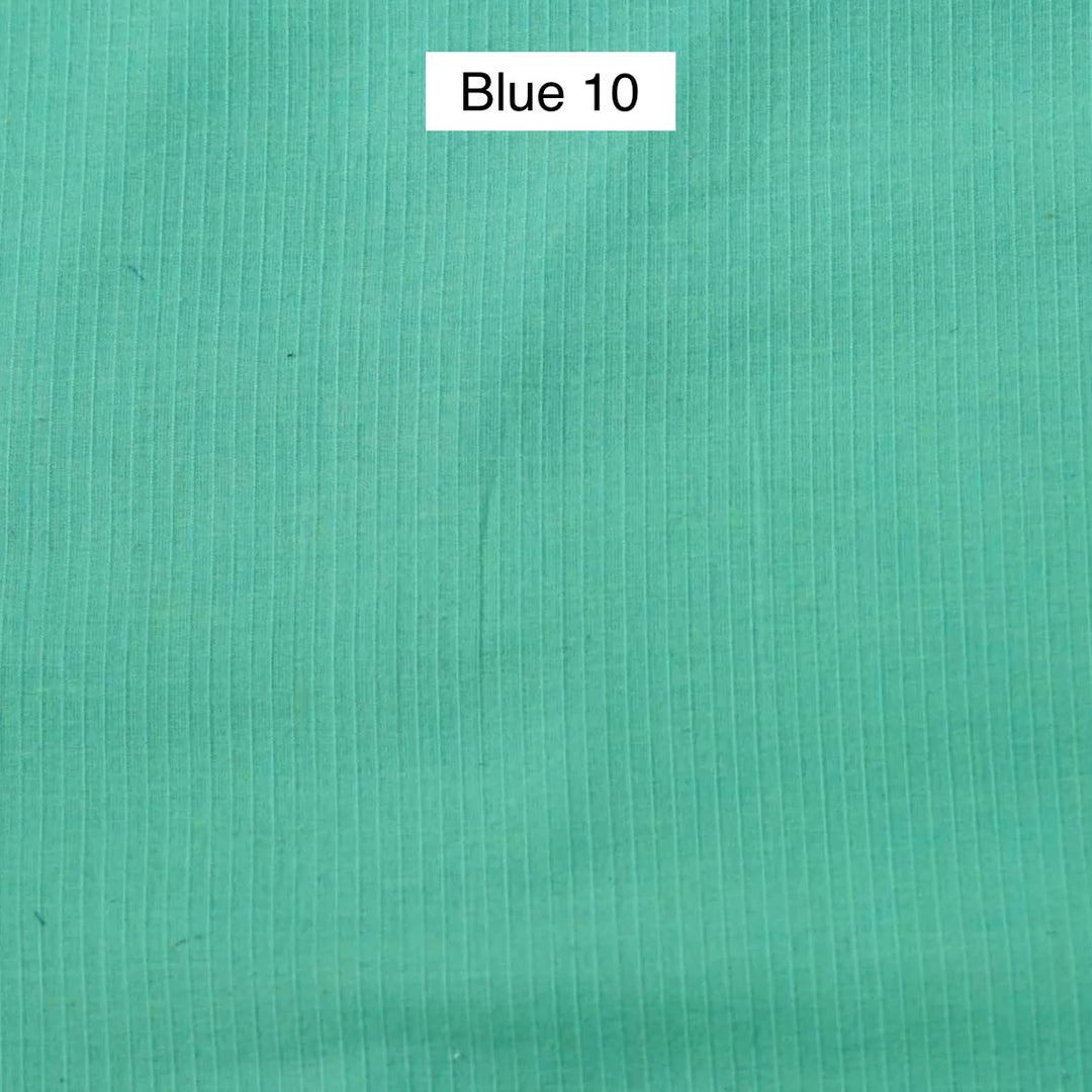 Block Printed Indian Cotton Fabric by the 1/4 Yard - Blue 10
