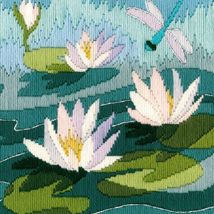 Long Stitch Water Lilies