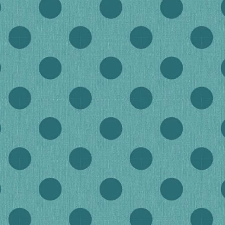 Tilda Chambray Fabric by the 1/4 Yard - Aqua Dots