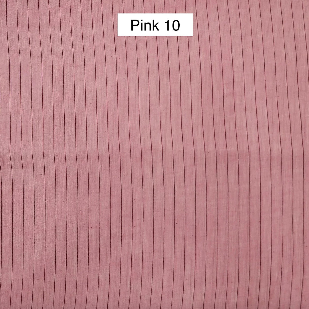 Block Printed Indian Cotton Fabric by the 1/4 Yard - Pink 10