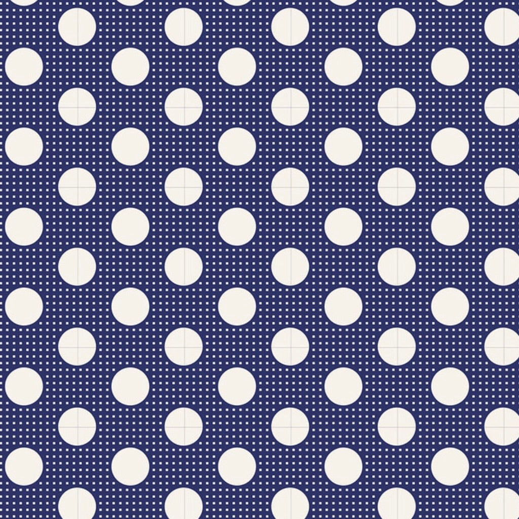 Tilda Basic Medium Dots by the 1/4 Yard - Night Blue