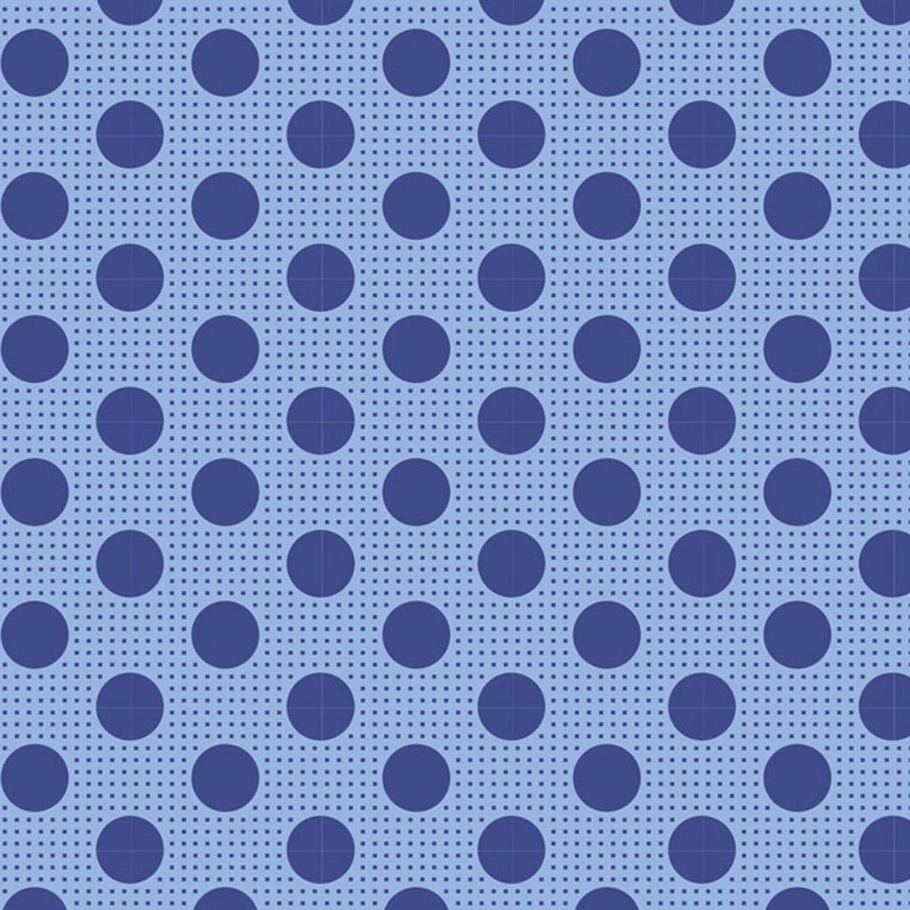 Tilda Basic Medium Dots by the 1/4 Yard - Denim Blue