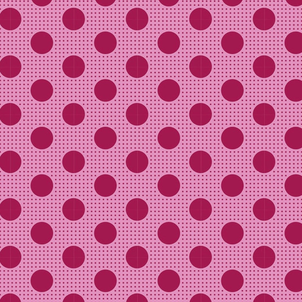 Tilda Basic Medium Dots by the 1/4 Yard - Maroon