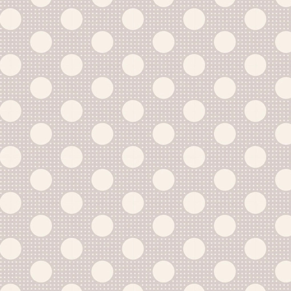 Tilda Basic Medium Dots by the 1/4 Yard - Light Gray