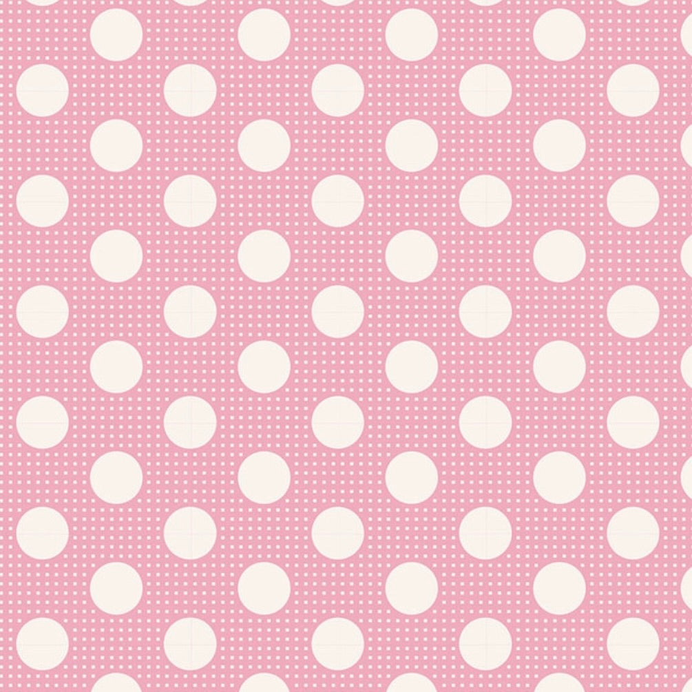 Tilda Basic Medium Dots by the 1/4 Yard - Pink