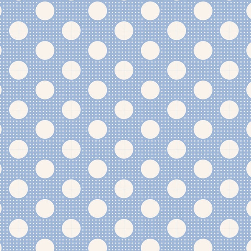 Tilda Basic Medium Dots by the 1/4 Yard - Blue