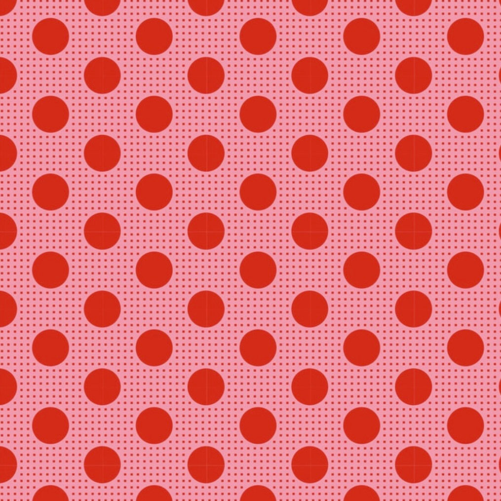 Tilda Basic Medium Dots by the 1/4 Yard - Salmon