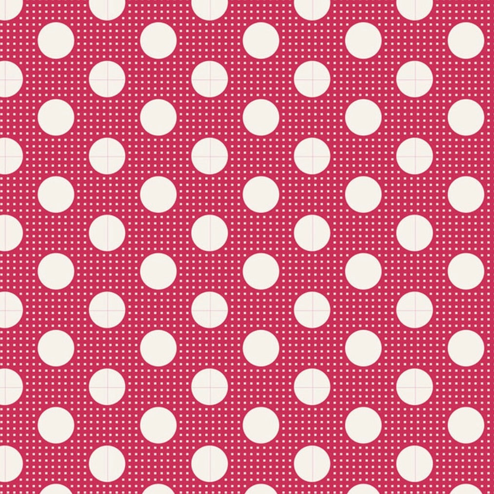 Tilda Basic Medium Dots by the 1/4 Yard - Red