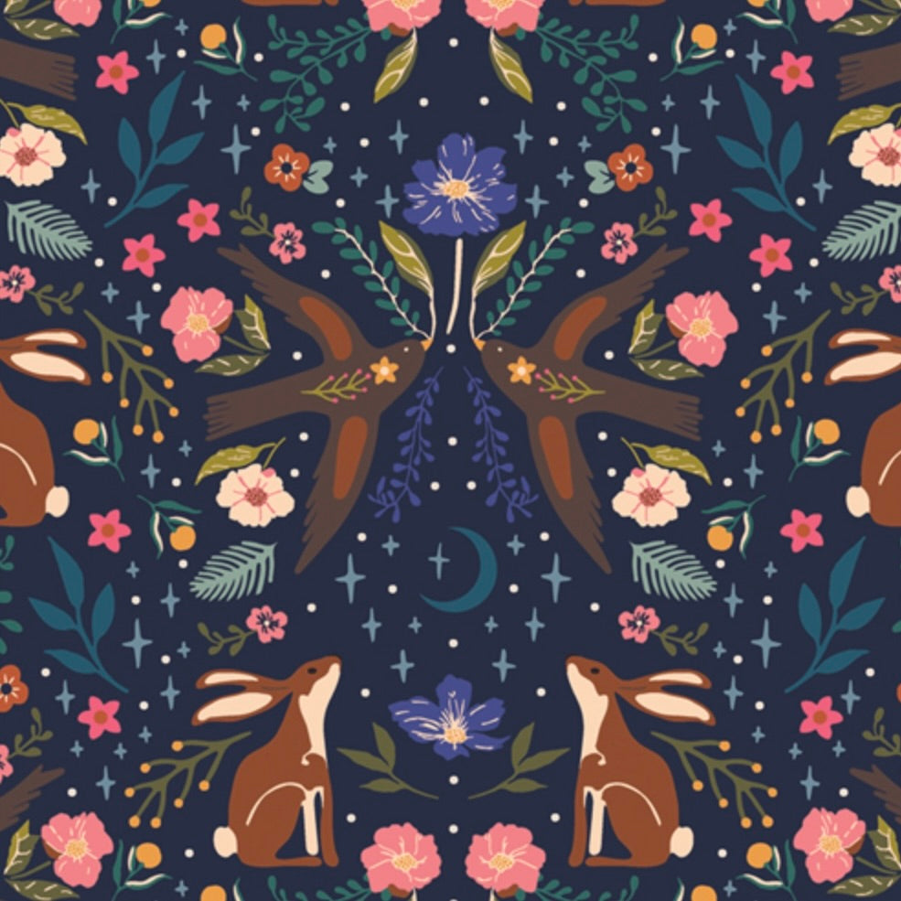 Starling by the 1/4 Yard - Moonlit Forest Dusk