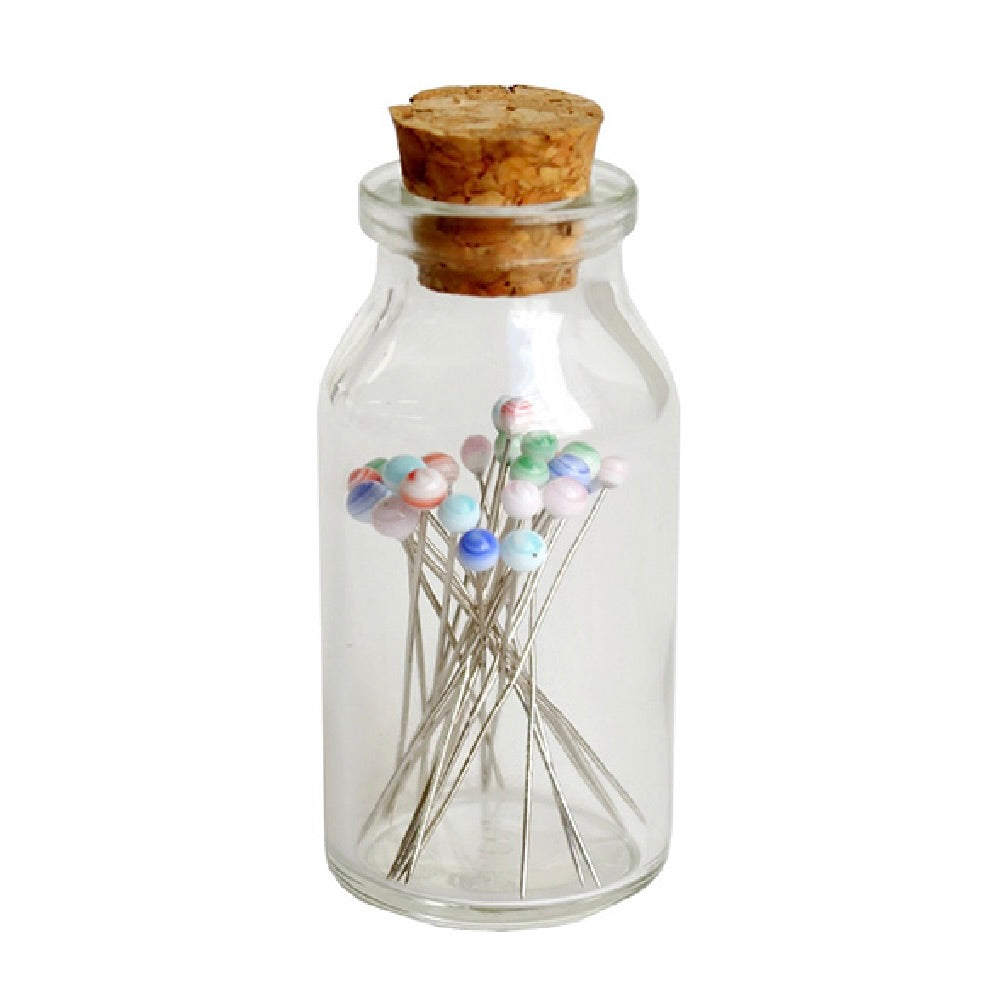 Hiroshima Glass Head Pins - Rainbow