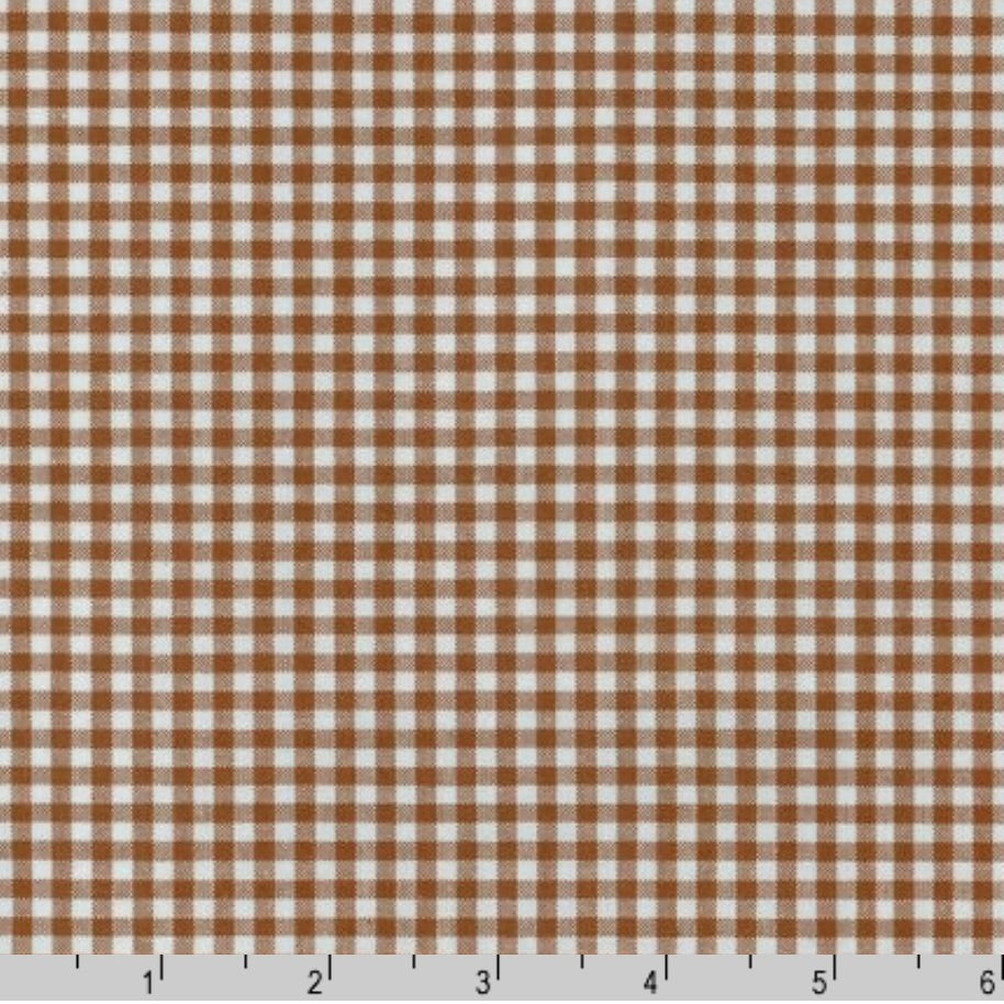 Carolina Gingham by the 1/4 Yard - Chocolate