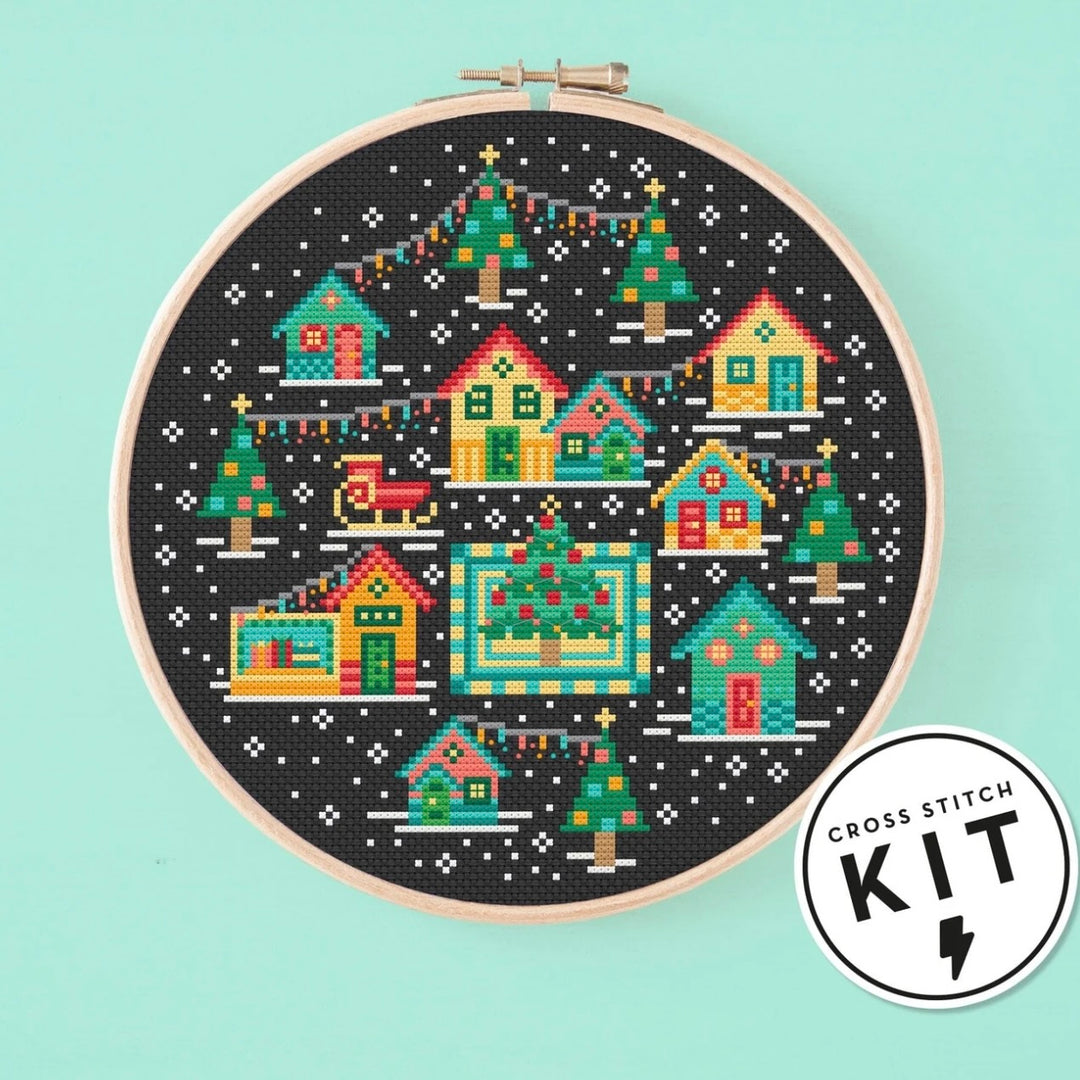 Christmas Town Cross Stitch Kit