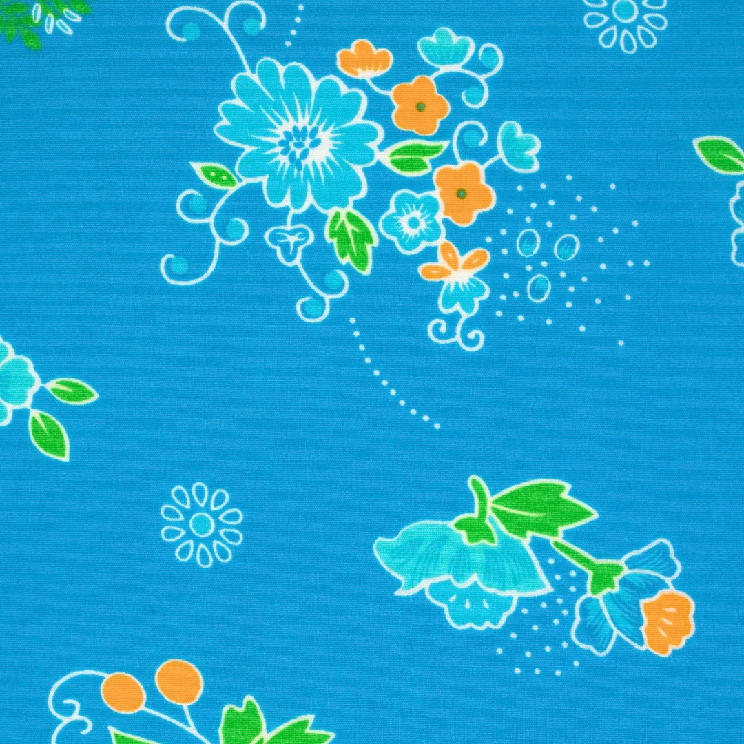 Petit Pan Cotton by the 1/4 Yard - Polska Bright Blue