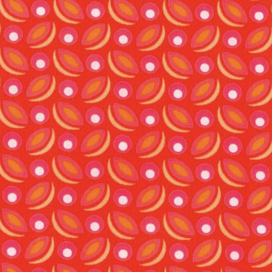 Petit Pan Cotton by the 1/4 Yard - Cereal Tangerine