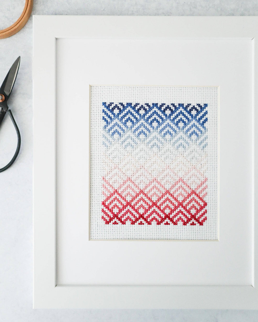Cabin Peaks Cross Stitch Pattern