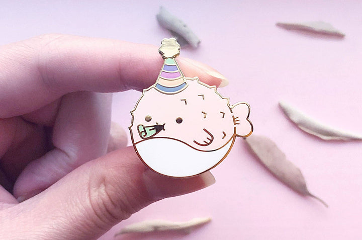 Party Puffer Enamel Pin