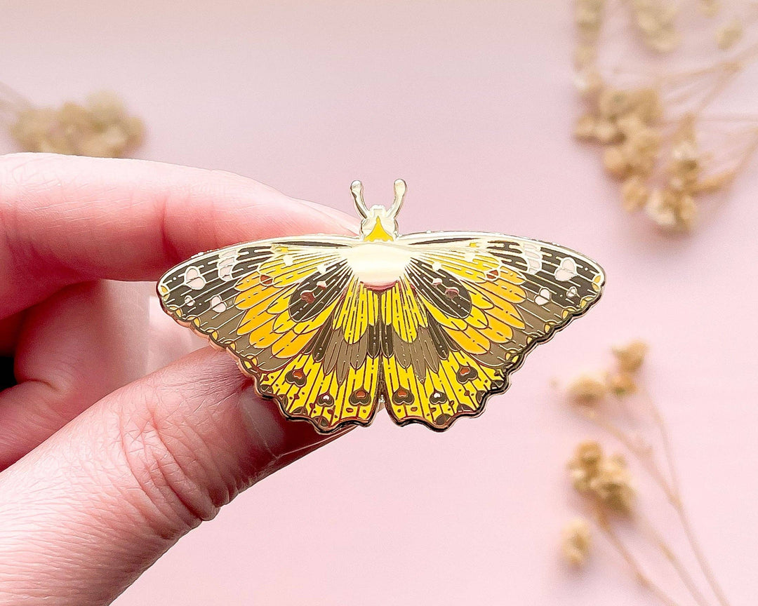 Painted Lady Butterfly Enamel Pin