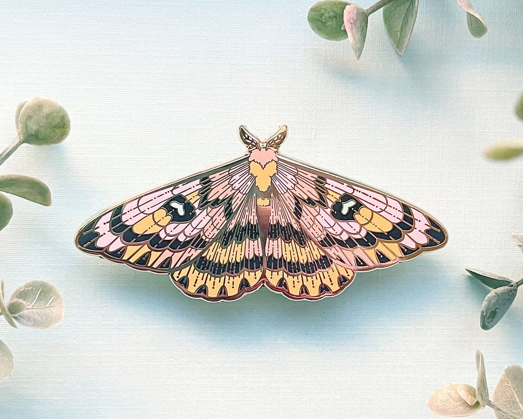 Sheep Moth Enamel Pin
