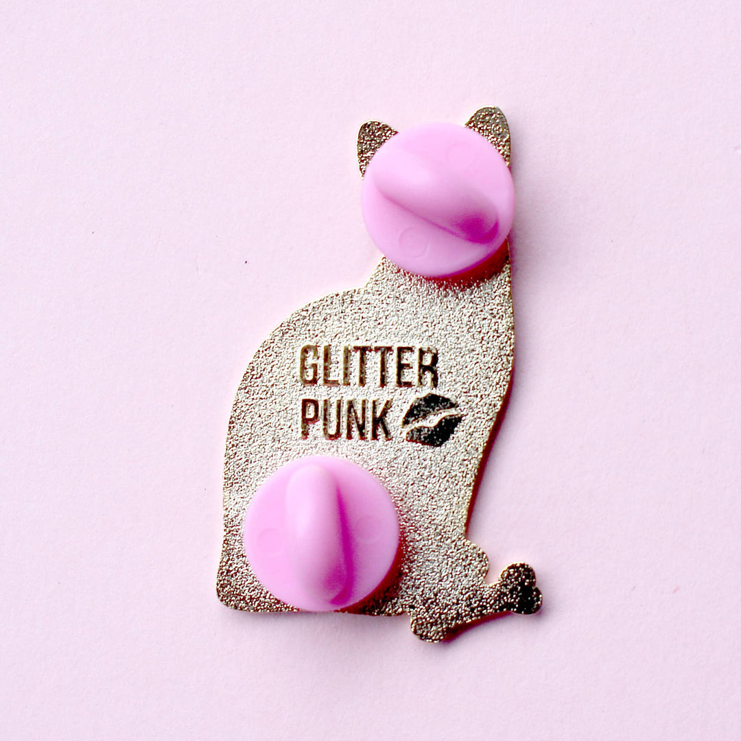 Zombie Cat Enamel Pin