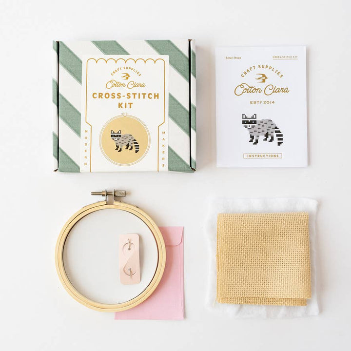 Racoon Cross Stitch Kit