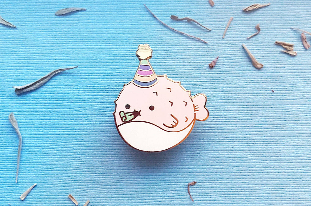 Party Puffer Enamel Pin
