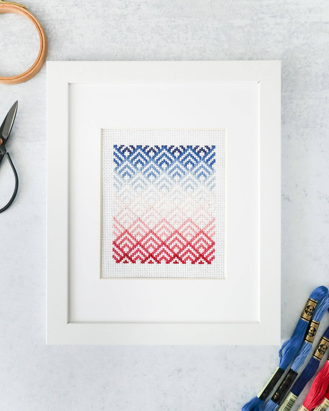 Cabin Peaks Cross Stitch Pattern