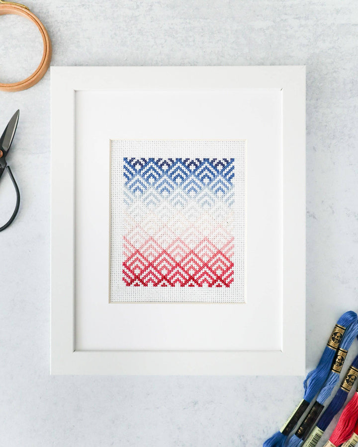 Cabin Peaks Cross Stitch Pattern
