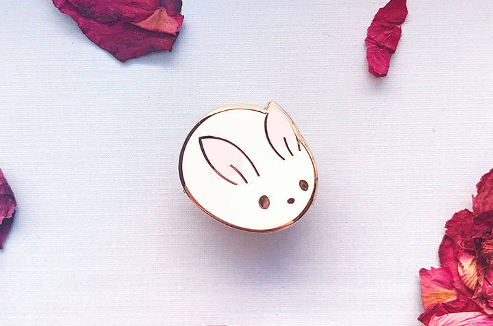 Bunny Bun Enamel Pin