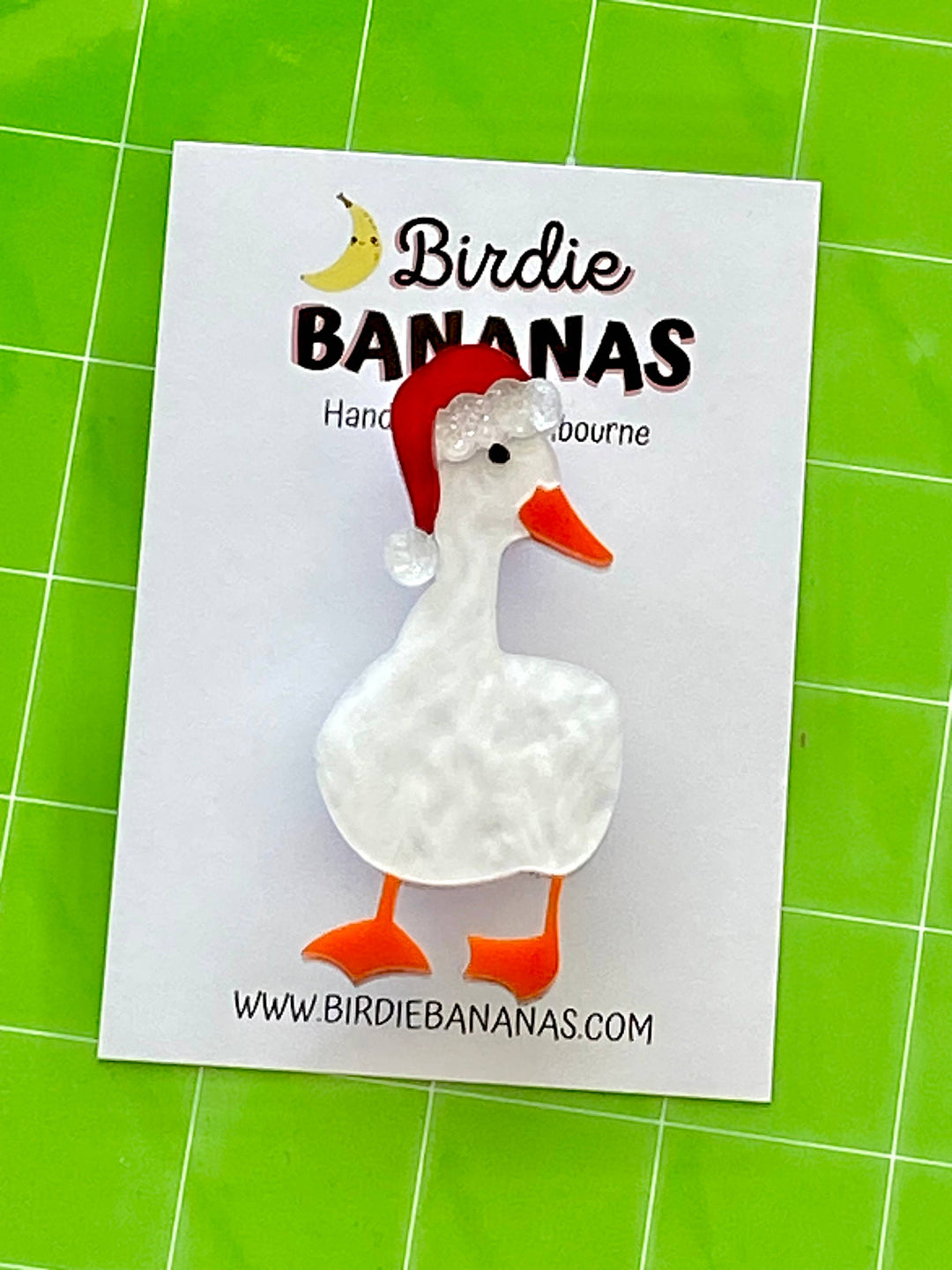 Christmas Duck Brooch
